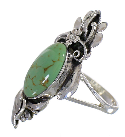 Sterling Silver Turquoise Southwest Flower Ring Size 5 YX73701